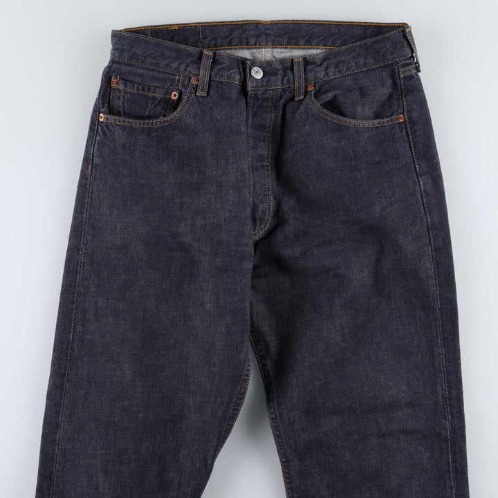 2000'S Levi's 501-0104 Euro Model Straight Denim Pants, Men's W32 (approx.) cotton navy blue type Vintage Second Hand