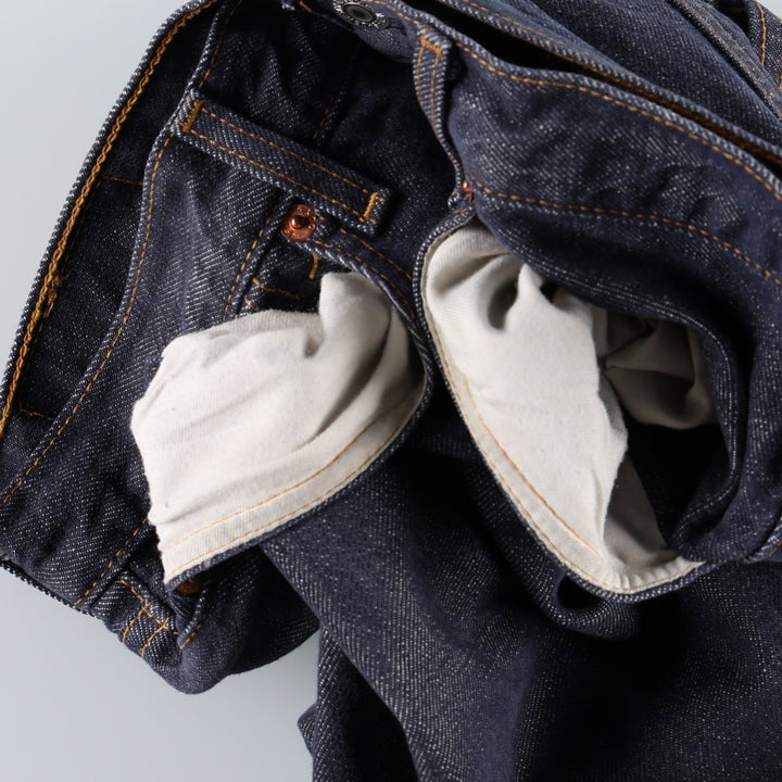 2000'S Levi's 501-0104 Euro Model Straight Denim Pants, Men's W32 (approx.) cotton navy blue type Vintage Second Hand
