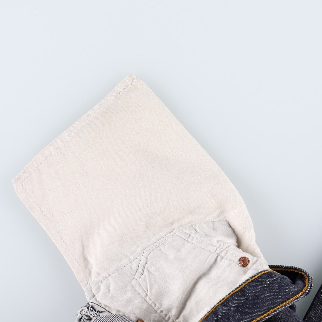 2000'S Levi's 501-0104 Euro Model Straight Denim Pants, Men's W32 (approx.) cotton navy blue type Vintage Second Hand