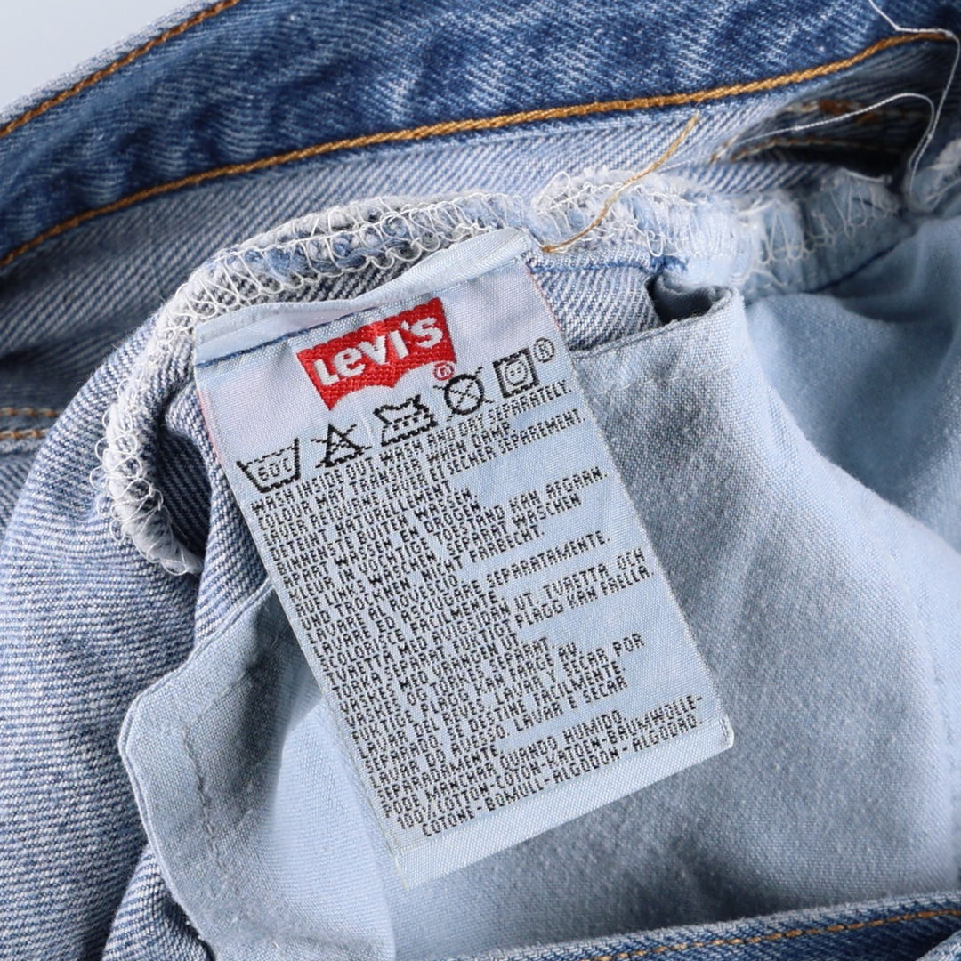 90'S Levi's 501-0114 Straight Denim Pants Made in USA Men's W34 Vintage cotton blue type Vintage Second Hand
