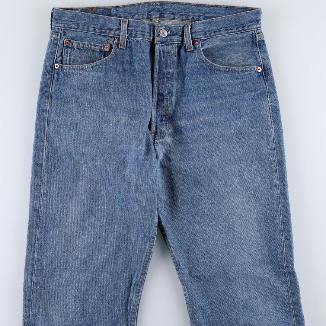 90'S Levi's 501-0114 Straight Denim Pants Made in USA Men's W34 Vintage cotton blue type Vintage Second Hand