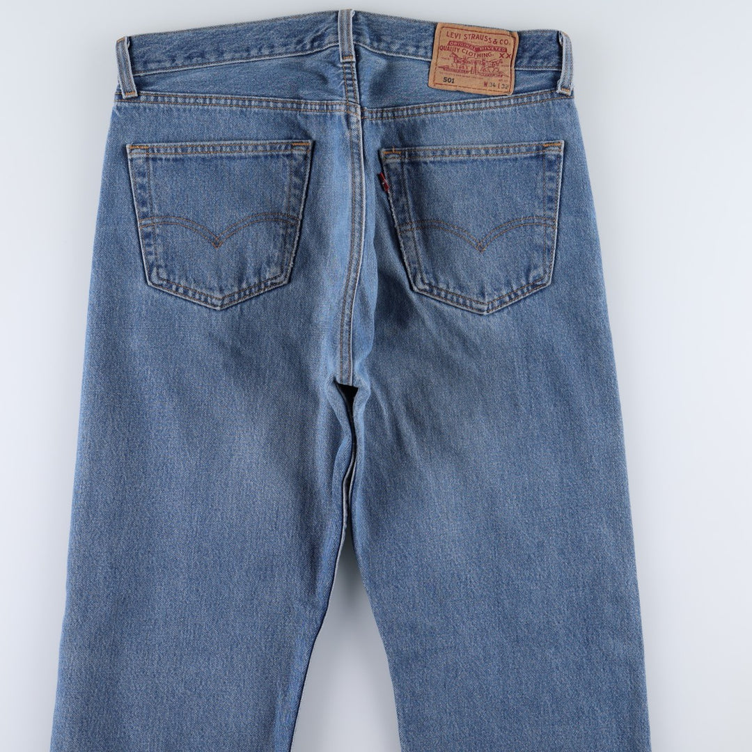 90'S Levi's 501-0114 Straight Denim Pants Made in USA Men's W34 Vintage cotton blue type Vintage Second Hand