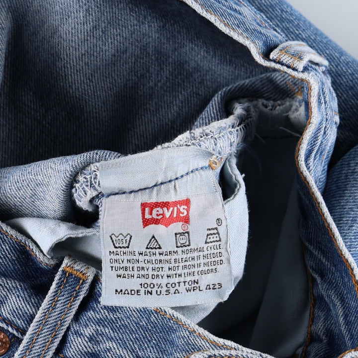 90'S Levi's 501-0193 Straight Denim Pants Made in USA Men's W28 Vintage cotton blue type Vintage Second Hand