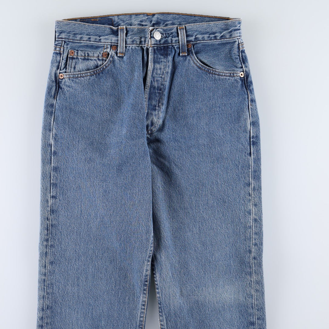90'S Levi's 501-0193 Straight Denim Pants Made in USA Men's W28 Vintage cotton blue type Vintage Second Hand