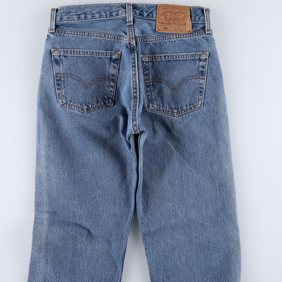 90'S Levi's 501-0193 Straight Denim Pants Made in USA Men's W28 Vintage cotton blue type Vintage Second Hand