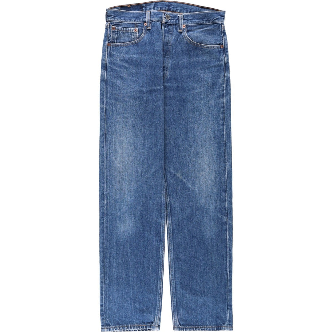 90'S Levi's 501-0115 Straight Denim Pants, Made in USA, Men's, W30, Vintage cotton blue type Vintage Second Hand