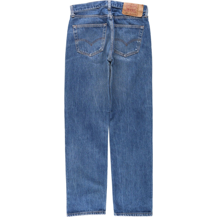 90'S Levi's 501-0115 Straight Denim Pants, Made in USA, Men's, W30, Vintage cotton blue type Vintage Second Hand