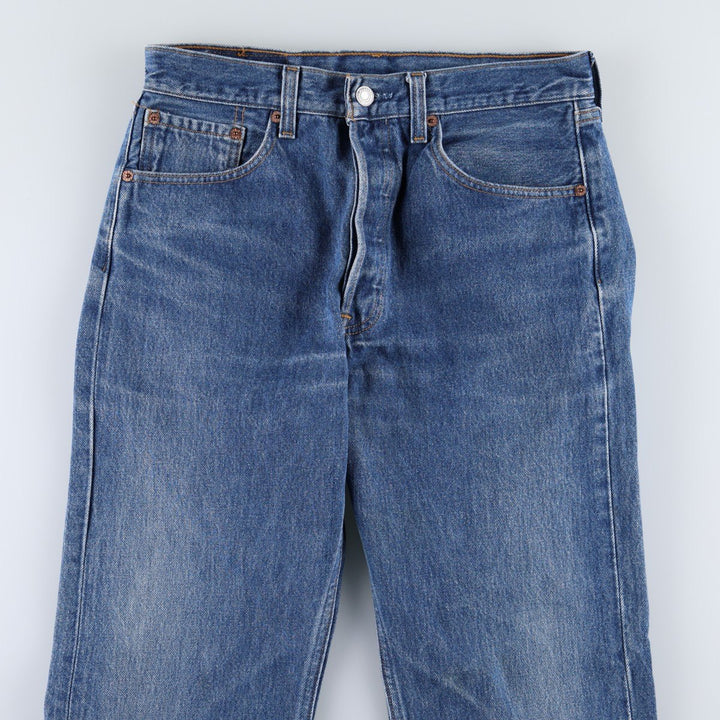 90'S Levi's 501-0115 Straight Denim Pants, Made in USA, Men's, W30, Vintage cotton blue type Vintage Second Hand