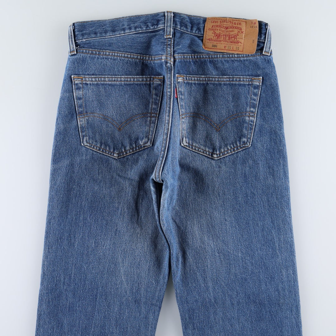 90'S Levi's 501-0115 Straight Denim Pants, Made in USA, Men's, W30, Vintage cotton blue type Vintage Second Hand
