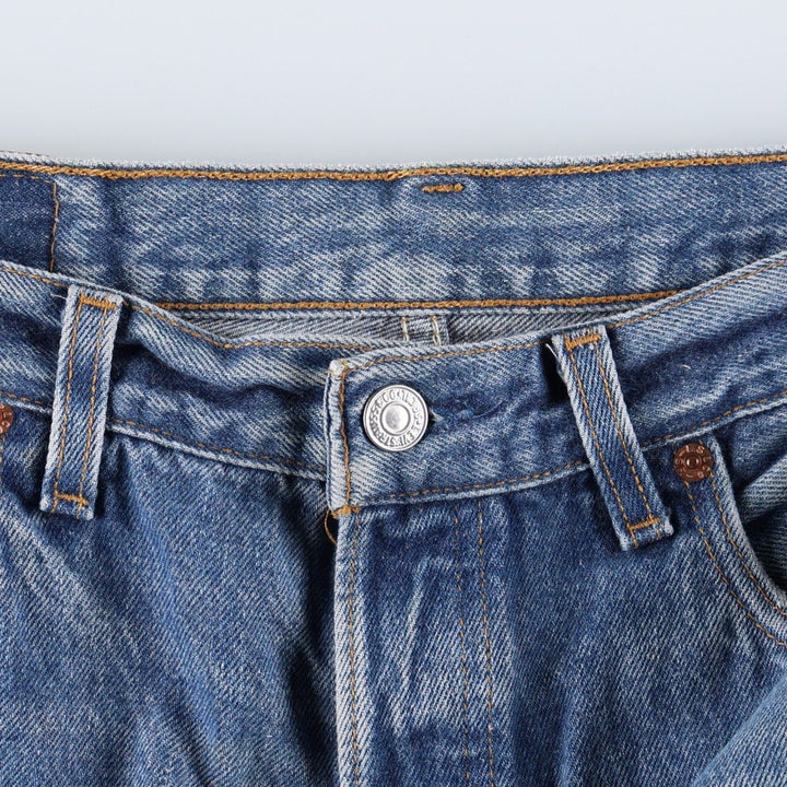 90'S Levi's 501-0115 Straight Denim Pants Made in USA Men's W33 Vintage cotton blue type Vintage Second Hand