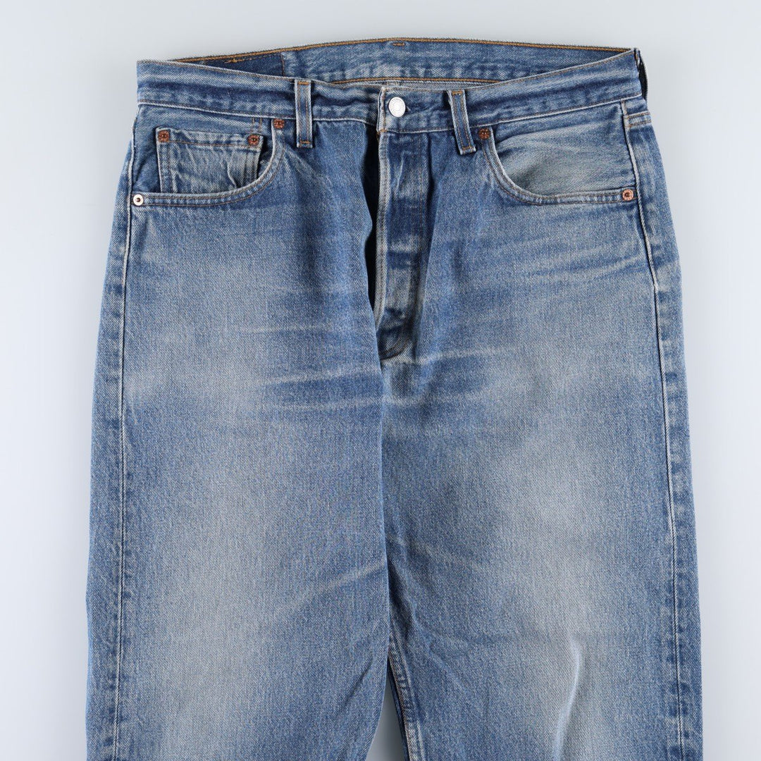 90'S Levi's 501-0115 Straight Denim Pants Made in USA Men's W33 Vintage cotton blue type Vintage Second Hand