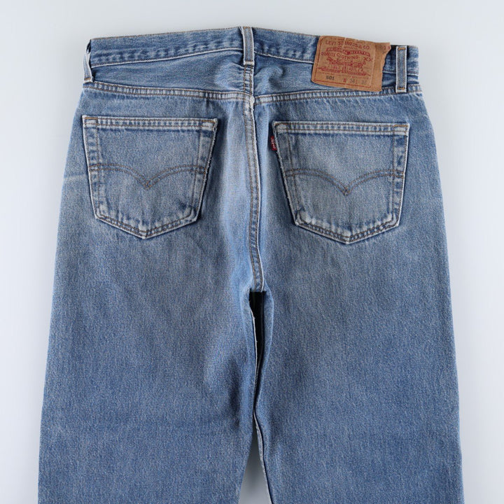 90'S Levi's 501-0115 Straight Denim Pants Made in USA Men's W33 Vintage cotton blue type Vintage Second Hand