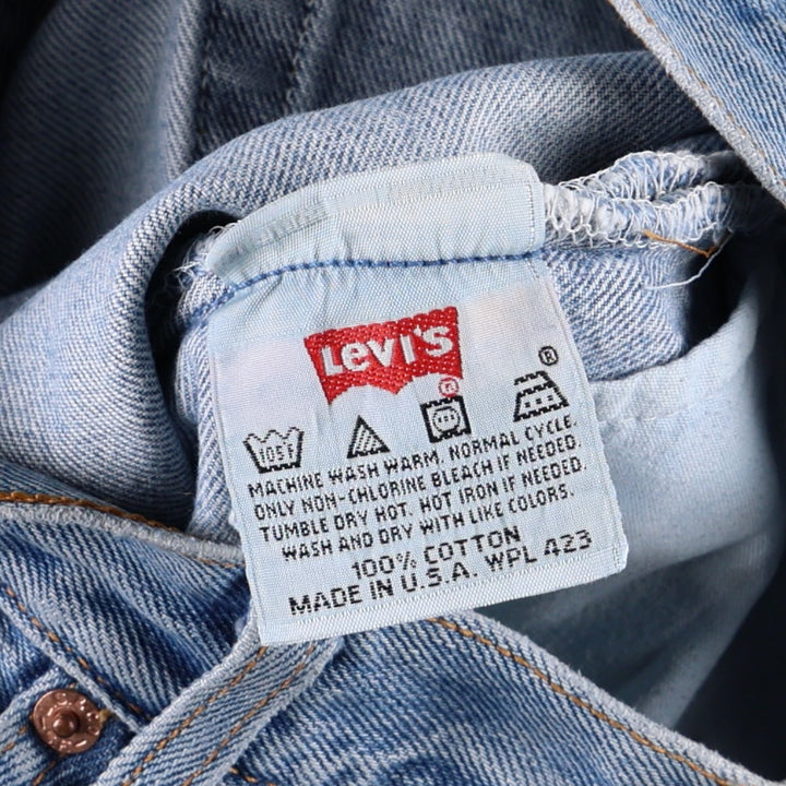 90'S Levi's 501-0193 Straight Denim Pants Made in USA Men's W29 Vintage cotton blue type Vintage Second Hand