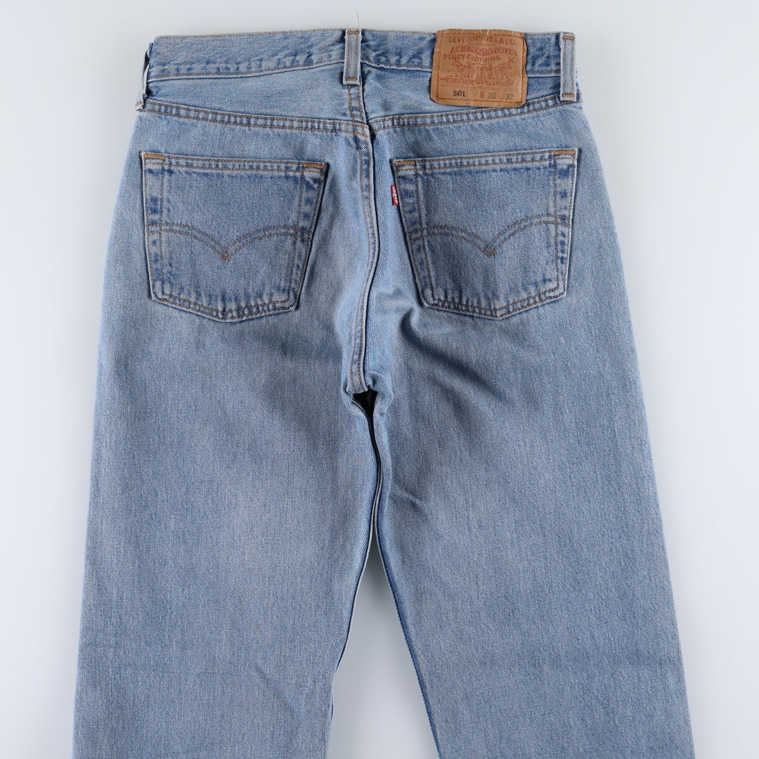 90'S Levi's 501-0193 Straight Denim Pants Made in USA Men's W29 Vintage cotton blue type Vintage Second Hand