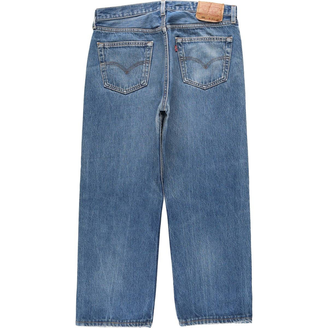 90'S Levi's 501-0115 Straight Denim Pants Made in USA Men's W34 Vintage cotton blue type Vintage Second Hand