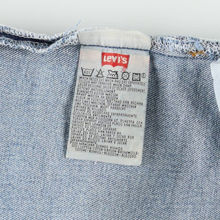 90'S Levi's 501-0114 Straight Denim Pants Made in USA Men's W31 Vintage cotton blue type Vintage Second Hand