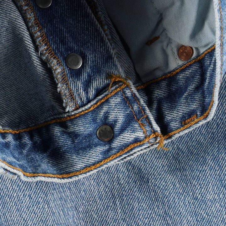 90'S Levi's 501-0193 Straight Denim Pants Made in USA Men's W30 Vintage cotton blue type Vintage Second Hand