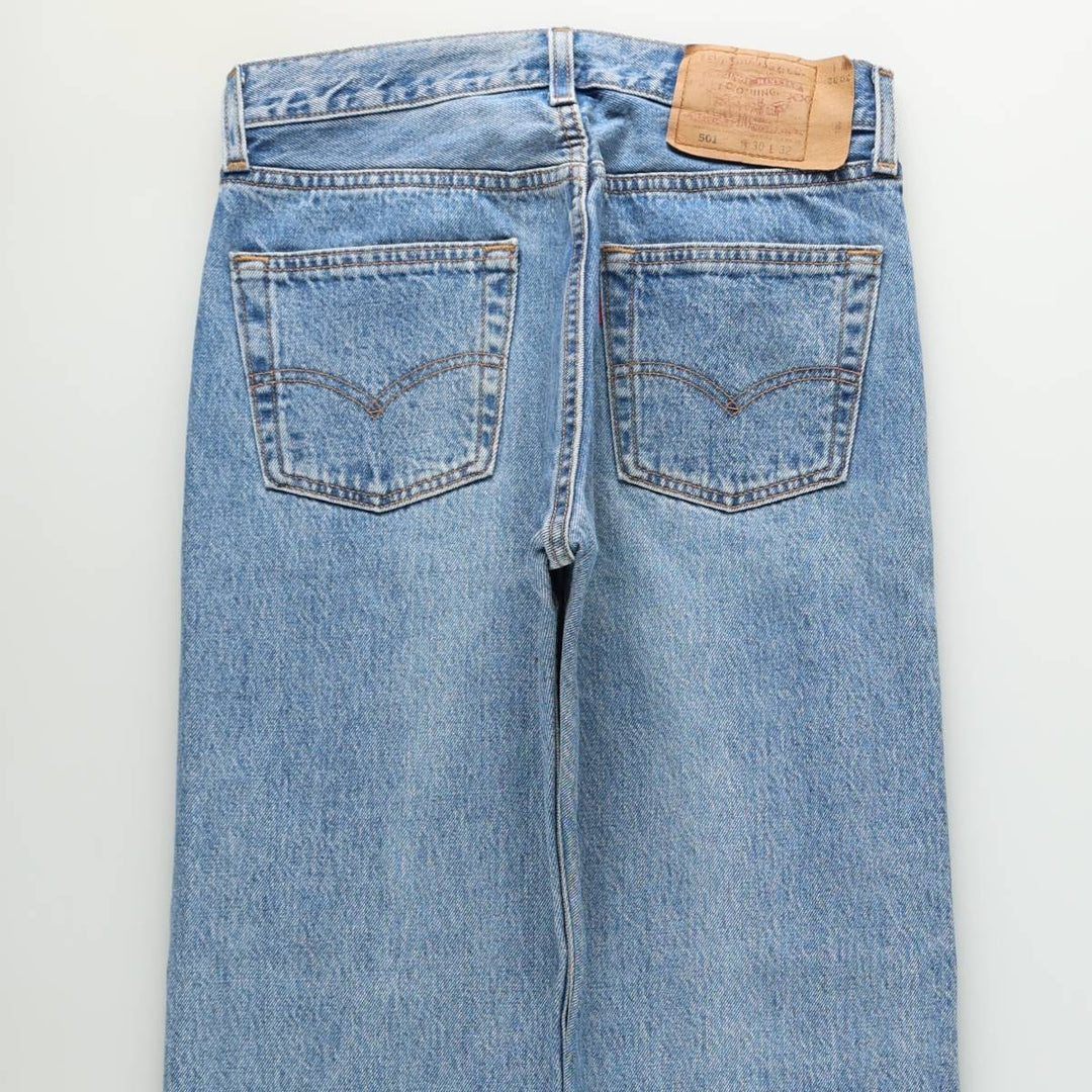 90'S Levi's 501-0193 Straight Denim Pants Made in USA Men's W30 Vintage cotton blue type Vintage Second Hand