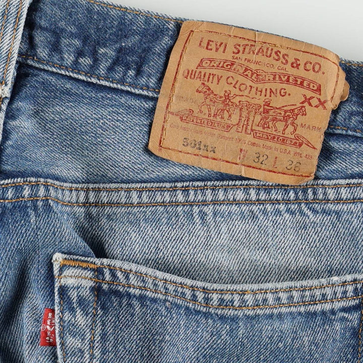 90'S Levi's 501-0000 Straight Denim Pants Made in USA Men's W31 Vintage cotton blue type Vintage Second Hand