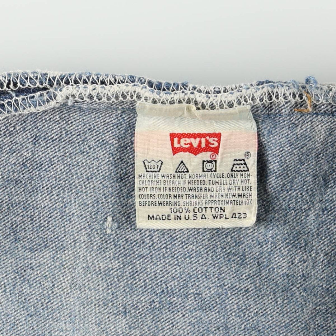 90'S Levi's 501-0000 Straight Denim Pants Made in USA Men's W31 Vintage cotton blue type Vintage Second Hand