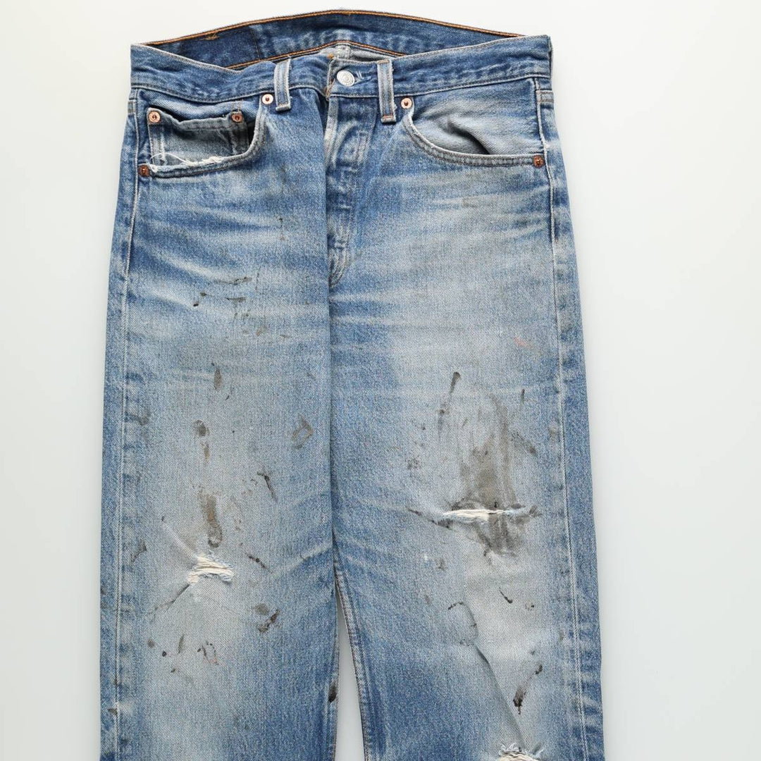 90'S Levi's 501-0000 Straight Denim Pants Made in USA Men's W31 Vintage cotton blue type Vintage Second Hand