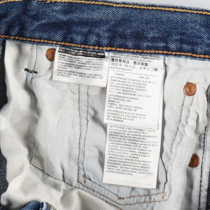 Levi's 501 straight denim pants for men, size W35 cotton blue type Vintage Second Hand