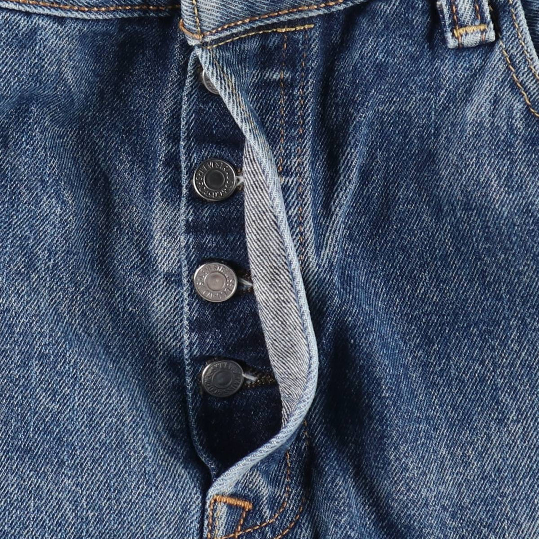 Levi's 501 straight denim pants for men, size W35 cotton blue type Vintage Second Hand