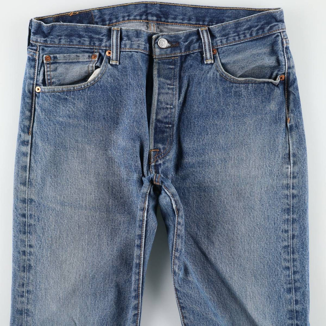 Levi's 501 straight denim pants for men, size W35 cotton blue type Vintage Second Hand