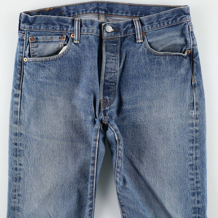 Levi's 501 straight denim pants for men, size W35 cotton blue type Vintage Second Hand