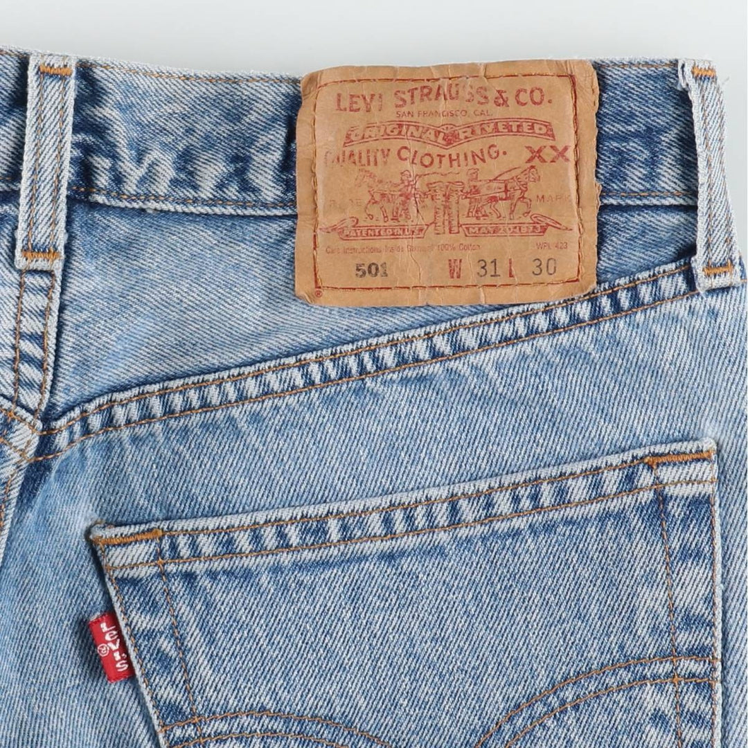 1990'S Levi's 00501-0193 Straight Denim Pants, Men's W30 (approx.), Vintage cotton blue type Vintage Second Hand