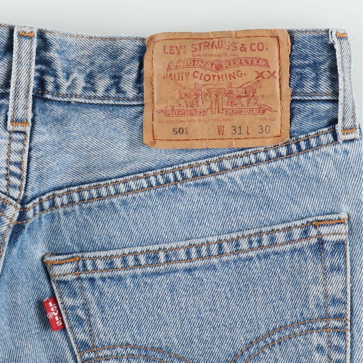 1990'S Levi's 00501-0193 Straight Denim Pants, Men's W30 (approx.), Vintage cotton blue type Vintage Second Hand