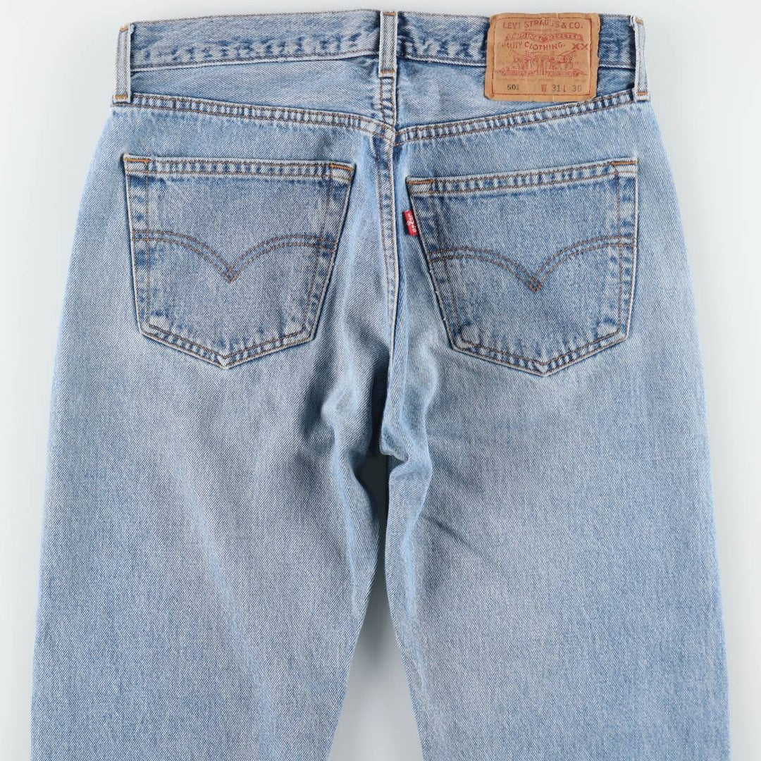 1990'S Levi's 00501-0193 Straight Denim Pants, Men's W30 (approx.), Vintage cotton blue type Vintage Second Hand