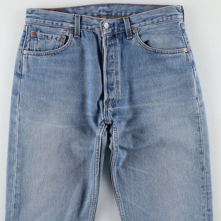 1990'S Levi's 00501-0193 Straight Denim Pants, Made in USA, Men's W33 (approx.), Vintage cotton blue type Vintage Second Hand