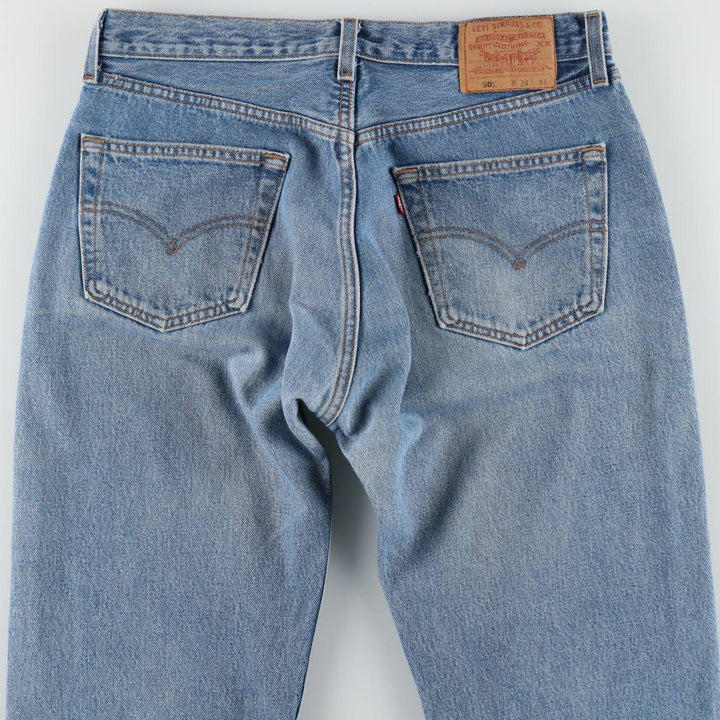 1990'S Levi's 00501-0193 Straight Denim Pants, Made in USA, Men's W33 (approx.), Vintage cotton blue type Vintage Second Hand