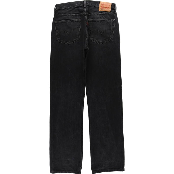 Levi's 501 Black Denim Straight Denim Pants for Men, W33 equivalent cotton black type Vintage Second Hand