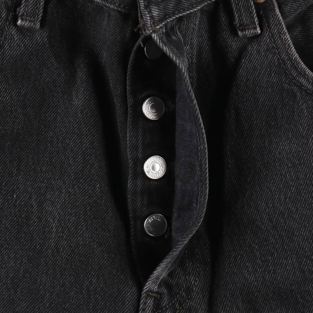 Levi's 501 Black Denim Straight Denim Pants for Men, W33 equivalent cotton black type Vintage Second Hand