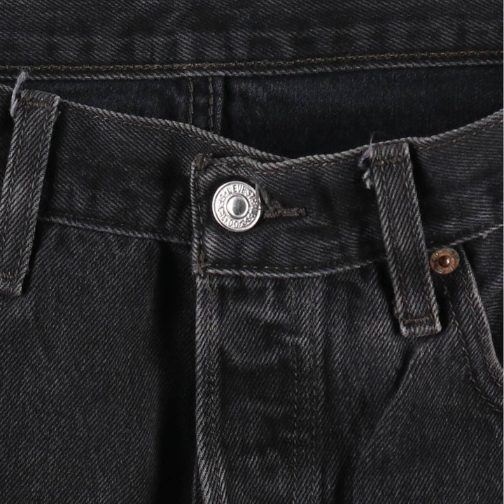Levi's 501 Black Denim Straight Denim Pants for Men, W33 equivalent cotton black type Vintage Second Hand