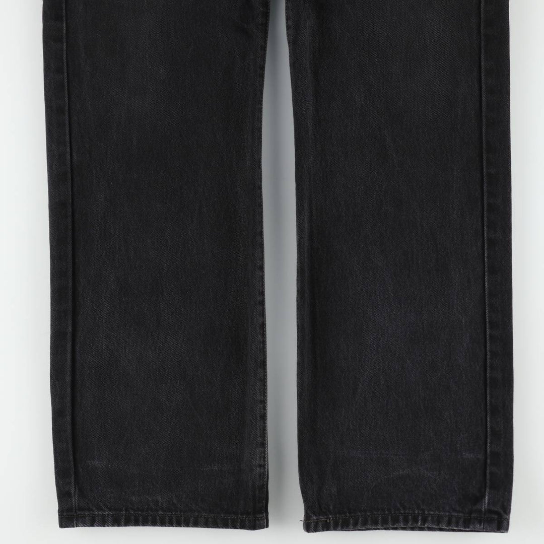 Levi's 501 Black Denim Straight Denim Pants for Men, W33 equivalent cotton black type Vintage Second Hand