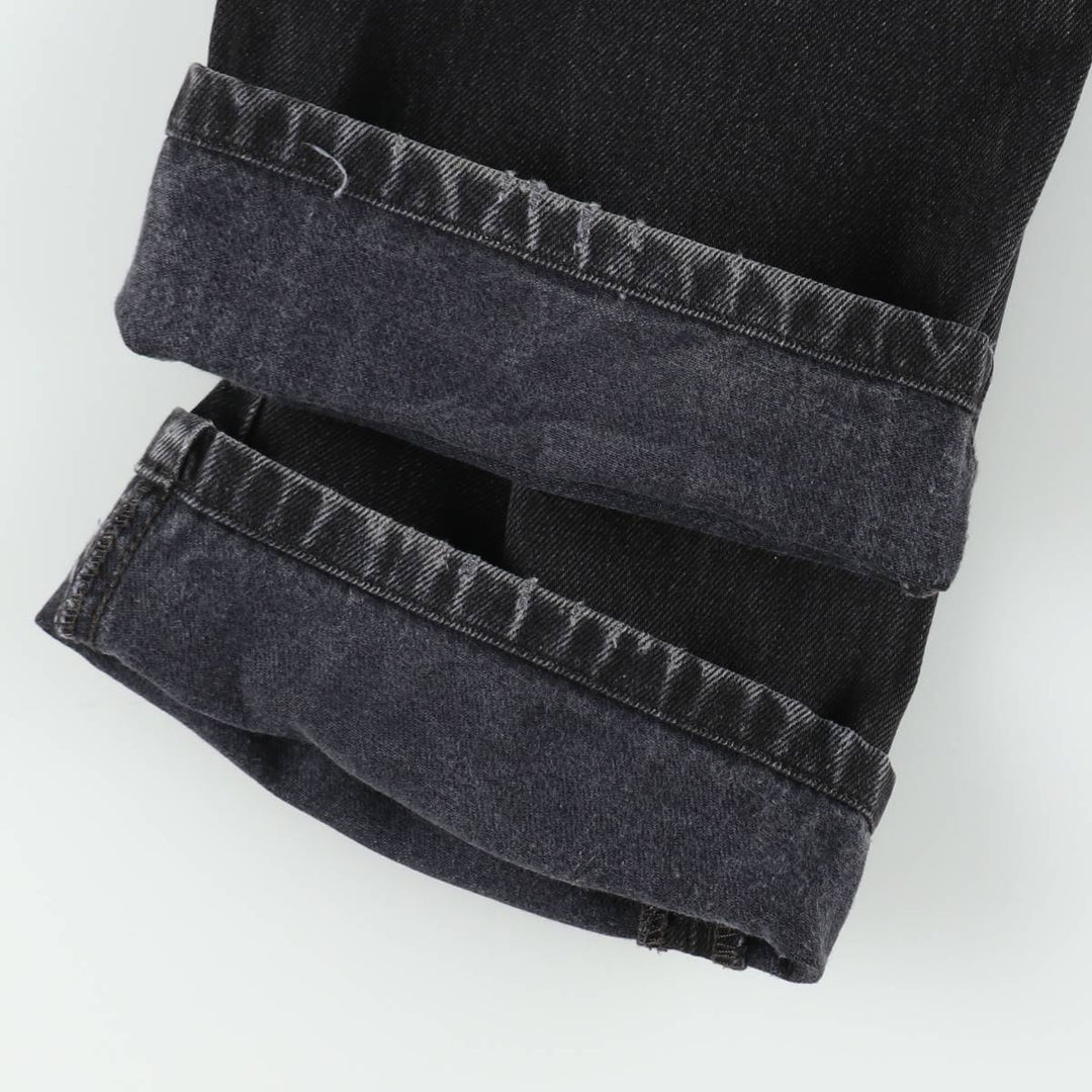 Levi's 501 Black Denim Straight Denim Pants for Men, W34 equivalent cotton black type Vintage Second Hand