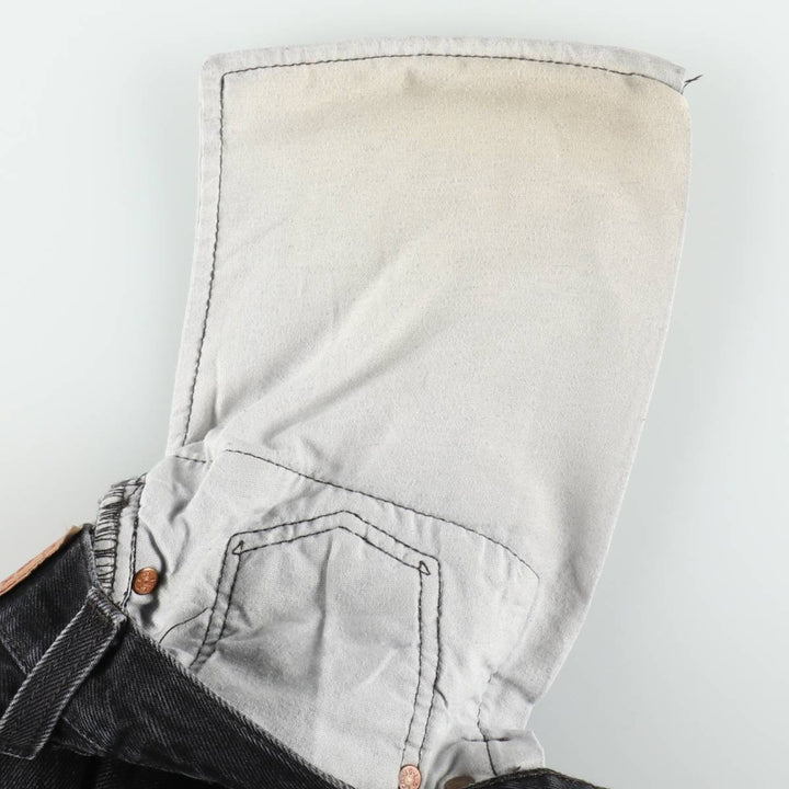 Levi's 501 Black Denim Straight Denim Pants for Men, W34 equivalent cotton black type Vintage Second Hand