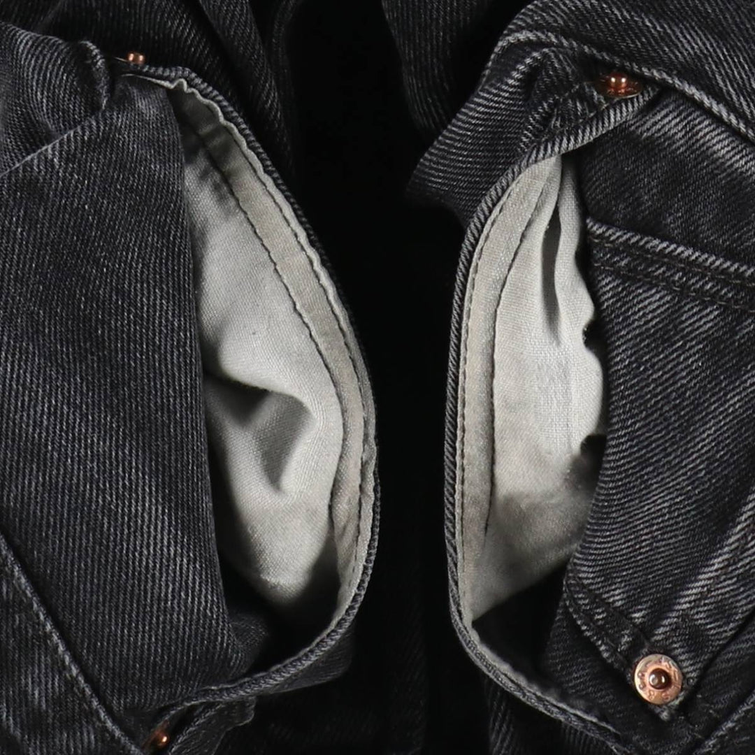 Levi's 501 Black Denim Straight Denim Pants for Men, W34 equivalent cotton black type Vintage Second Hand