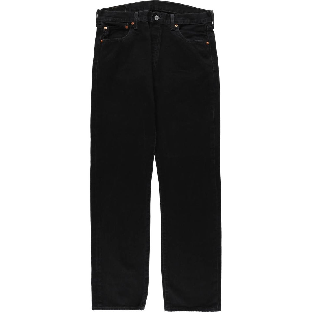 Levi's 501 Black Denim Straight Denim Pants for Men, W34 equivalent cotton black type Vintage Second Hand