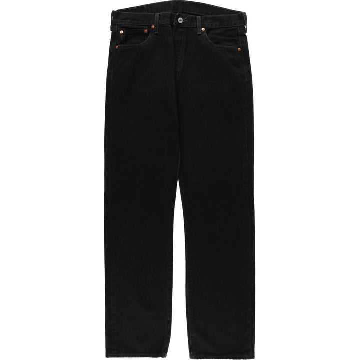 Levi's 501 Black Denim Straight Denim Pants for Men, W34 equivalent cotton black type Vintage Second Hand