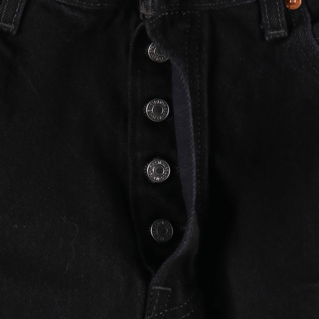 Levi's 501 Black Denim Straight Denim Pants for Men, W34 equivalent cotton black type Vintage Second Hand