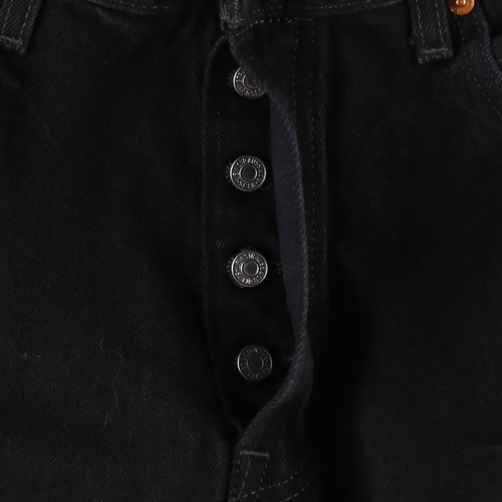 Levi's 501 Black Denim Straight Denim Pants for Men, W34 equivalent cotton black type Vintage Second Hand