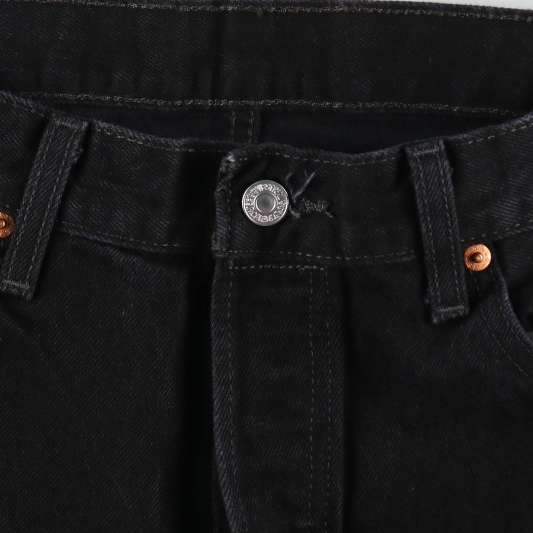 Levi's 501 Black Denim Straight Denim Pants for Men, W34 equivalent cotton black type Vintage Second Hand