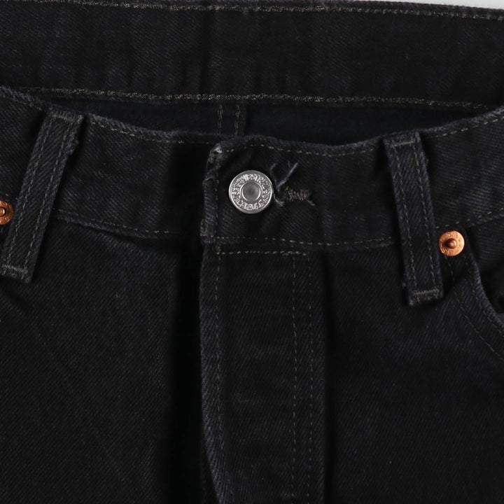 Levi's 501 Black Denim Straight Denim Pants for Men, W34 equivalent cotton black type Vintage Second Hand