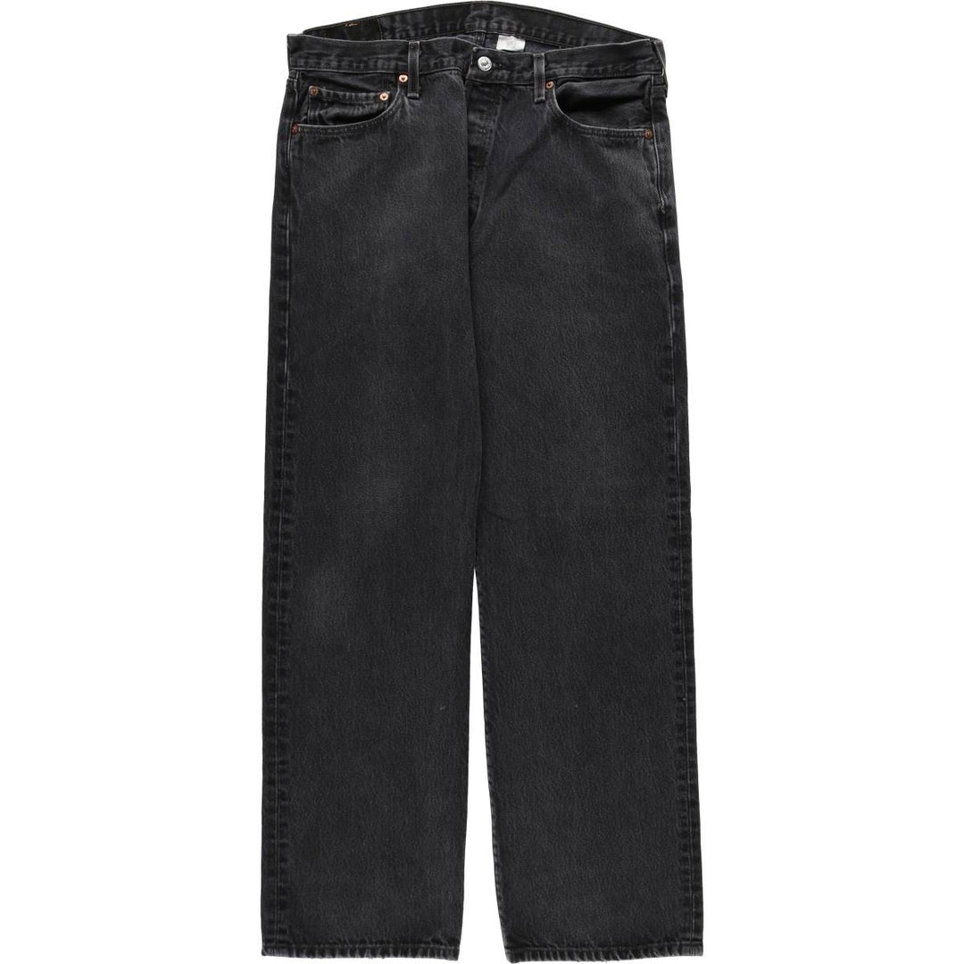 00'S Levi's 501 Black Denim Straight Denim Pants Men's W36 cotton black type Vintage Second Hand