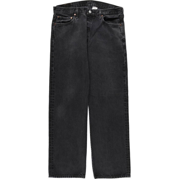00'S Levi's 501 Black Denim Straight Denim Pants Men's W36 cotton black type Vintage Second Hand