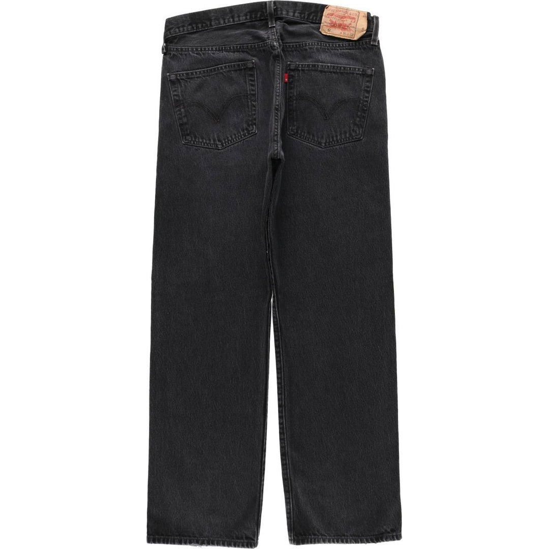 00'S Levi's 501 Black Denim Straight Denim Pants Men's W36 cotton black type Vintage Second Hand